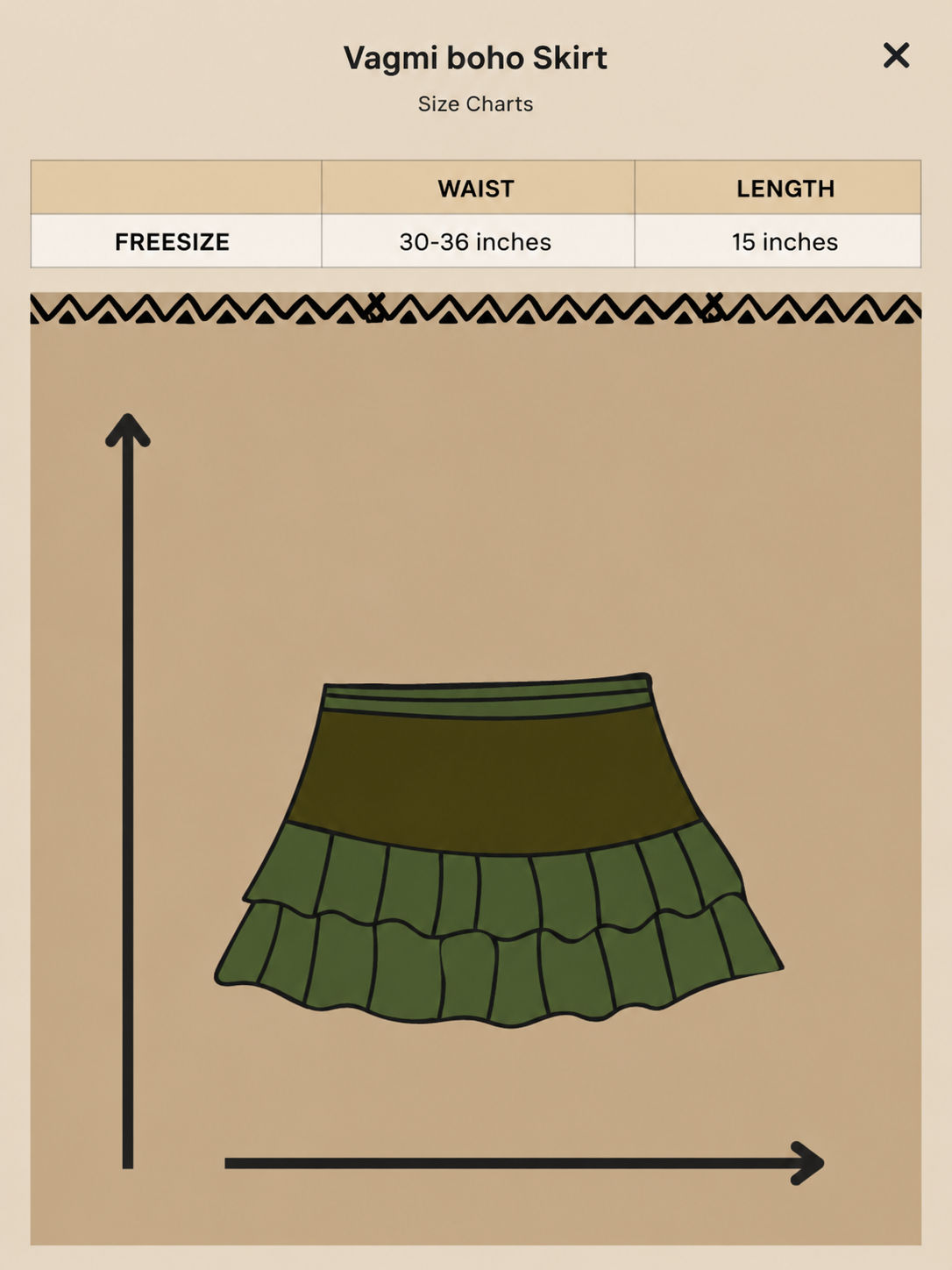 Vagmi boho Skirt
